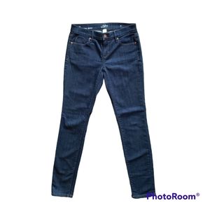 LOFT Womens Modern Skinny Mid Rise Dark Wash Jeans in Size 2